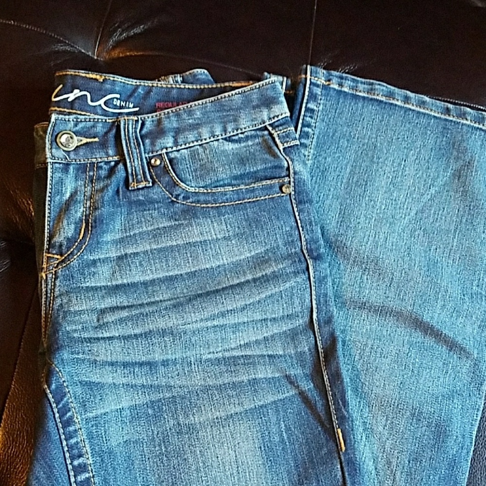 INC women's boot legged jeans